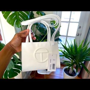 Small white Telfar bag